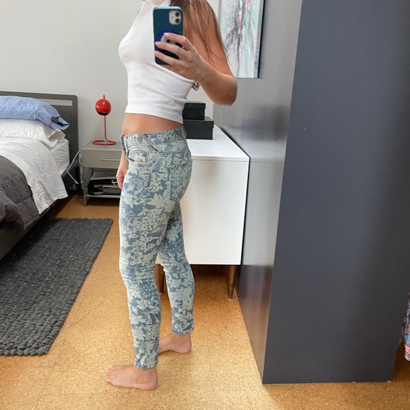 Low Rise Floral Denim by Free People - Picture 2 of 8